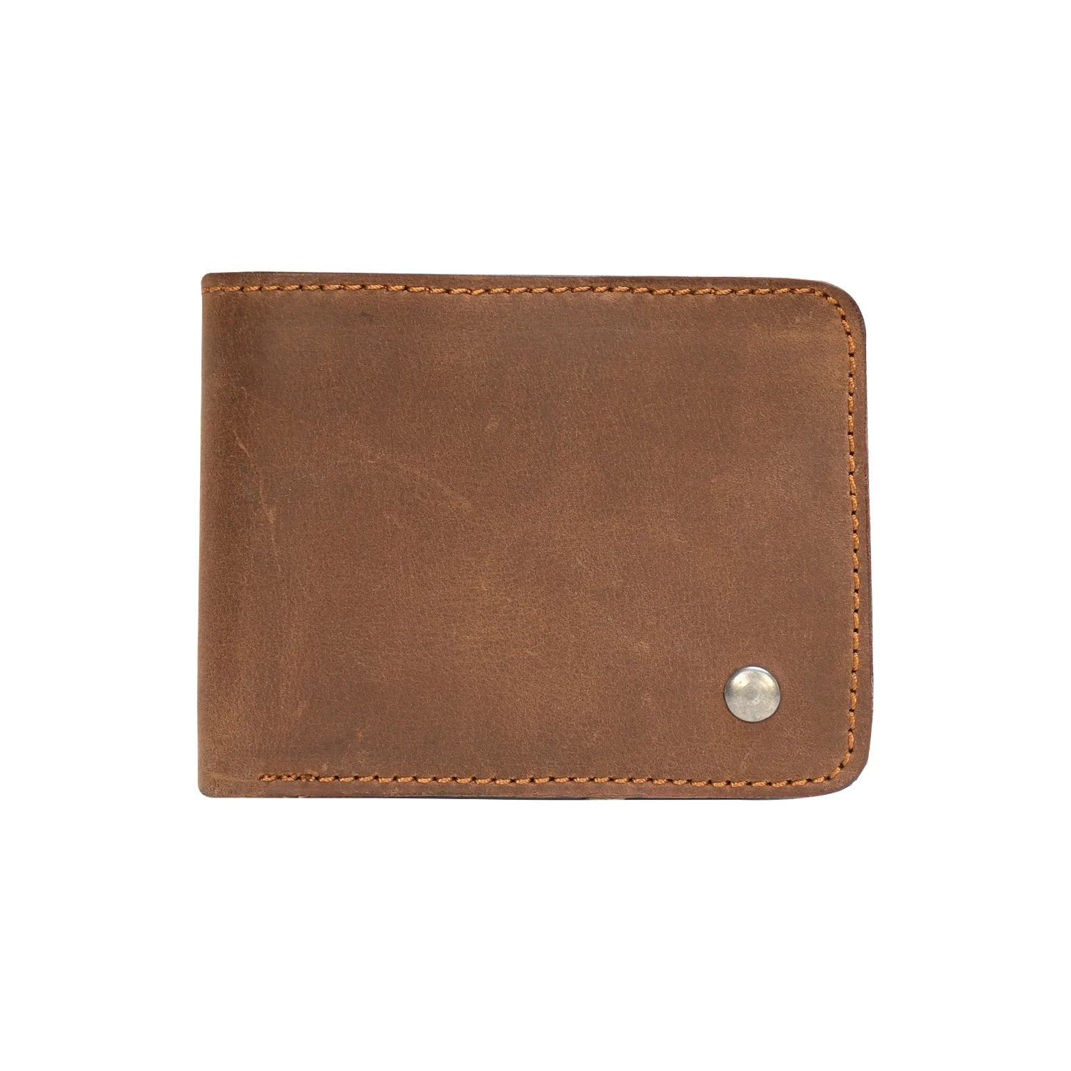 Premium Genuine Leather Slim Bifold Wallet – Classic Everyday Card Holder