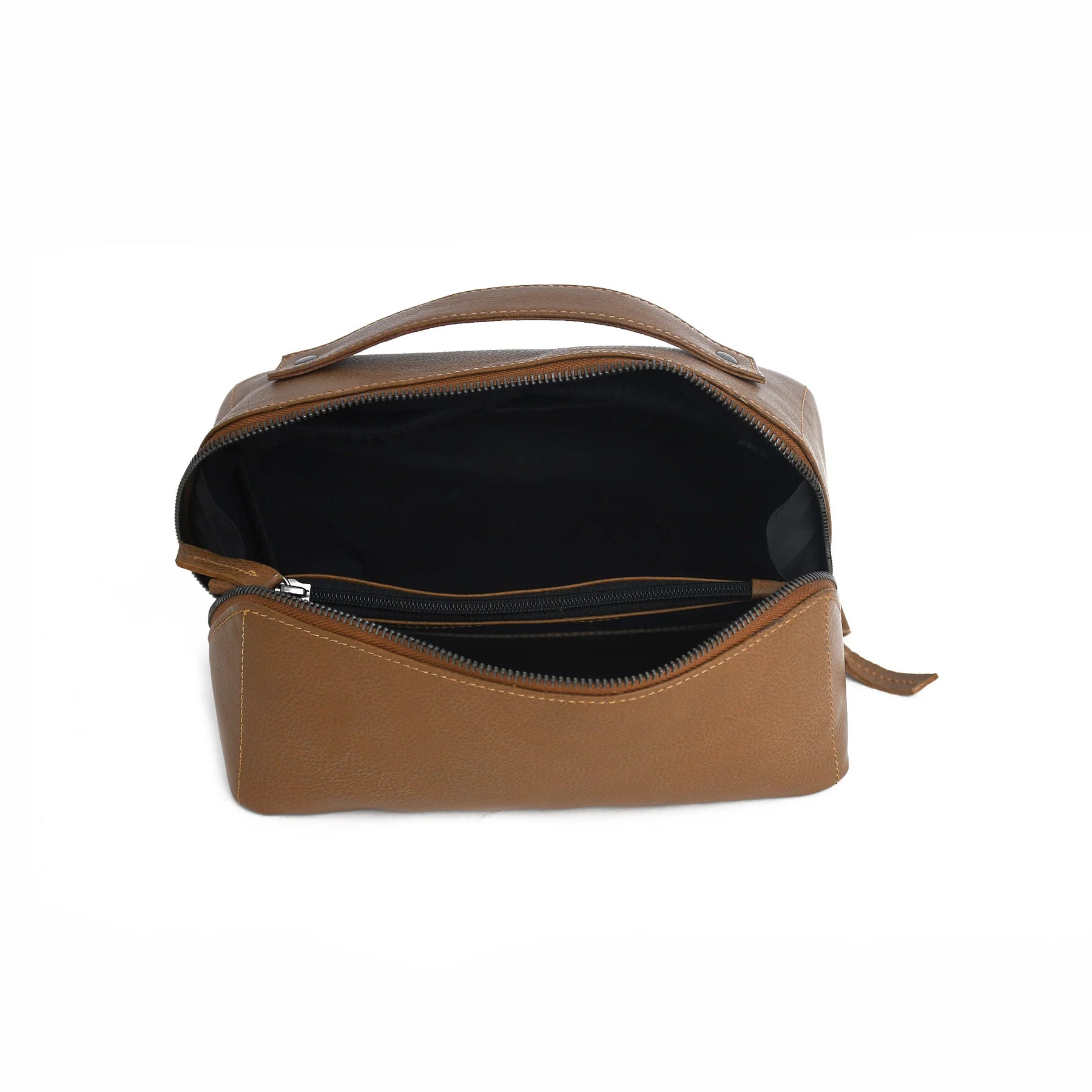 Premium Genuine Leather Travel Organizer – Luxury Leather Toiletry Bag