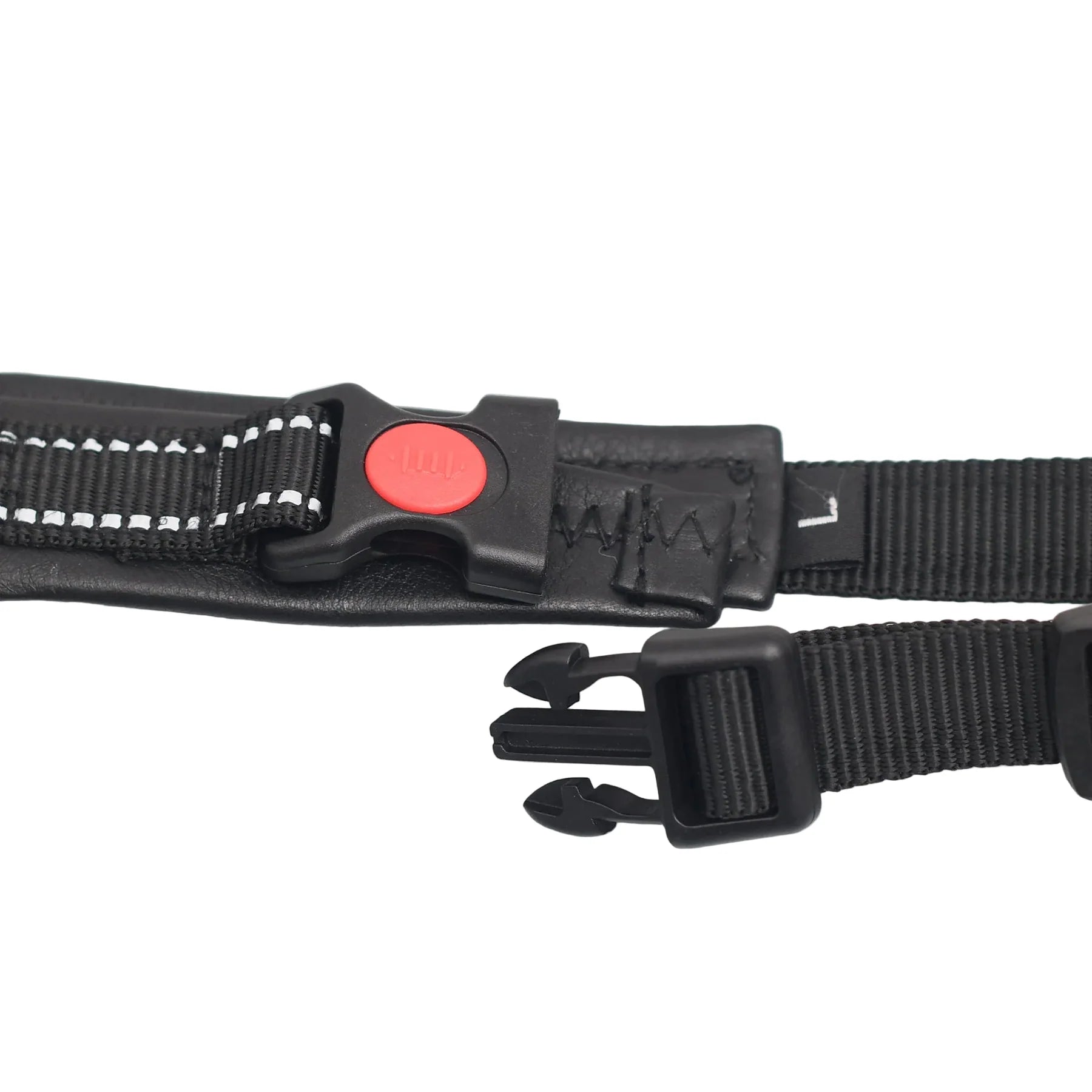 Premium & Genuine Leather Dog Harness – Minimal Control Fit with Reflective Detailing