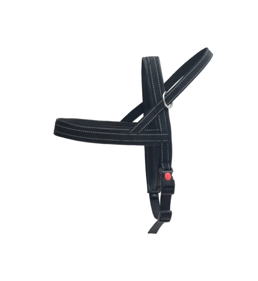 Premium & Genuine Leather Dog Harness – Minimal Control Fit with Reflective Detailing