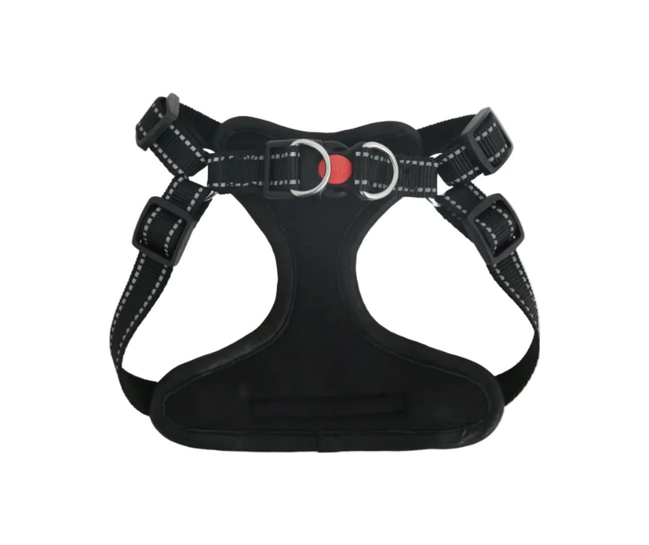Premium & Genuine Leather Dog Harness – Padded Comfort with Reflective Straps
