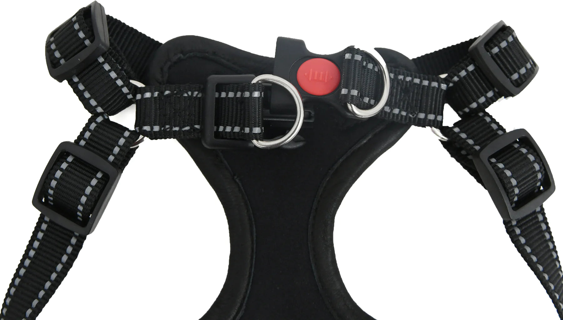 Premium & Genuine Leather Dog Harness – Padded Comfort with Reflective Straps