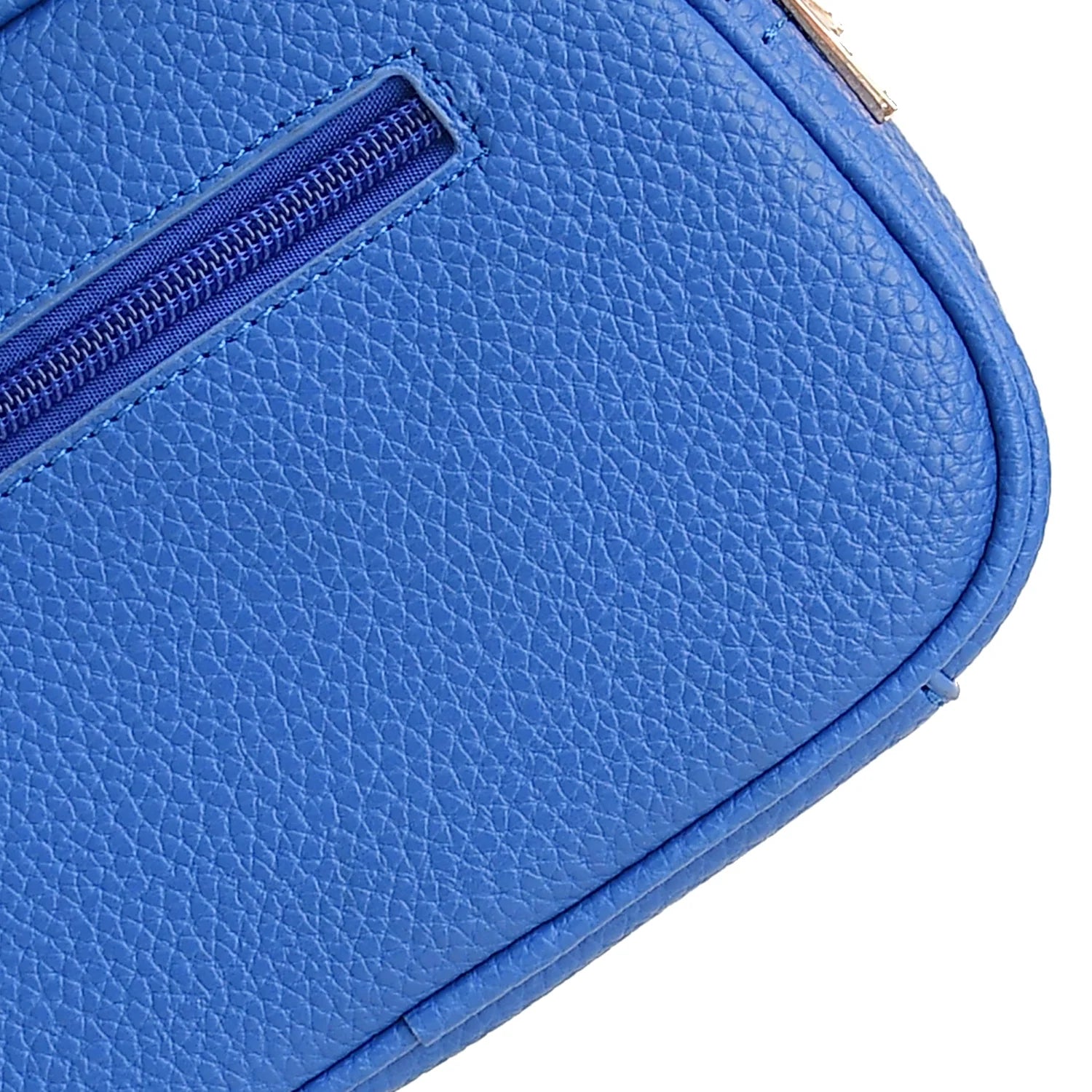 Luxury Premium Genuine Pebbled Leather Crossbody Bag with Gold Hardware