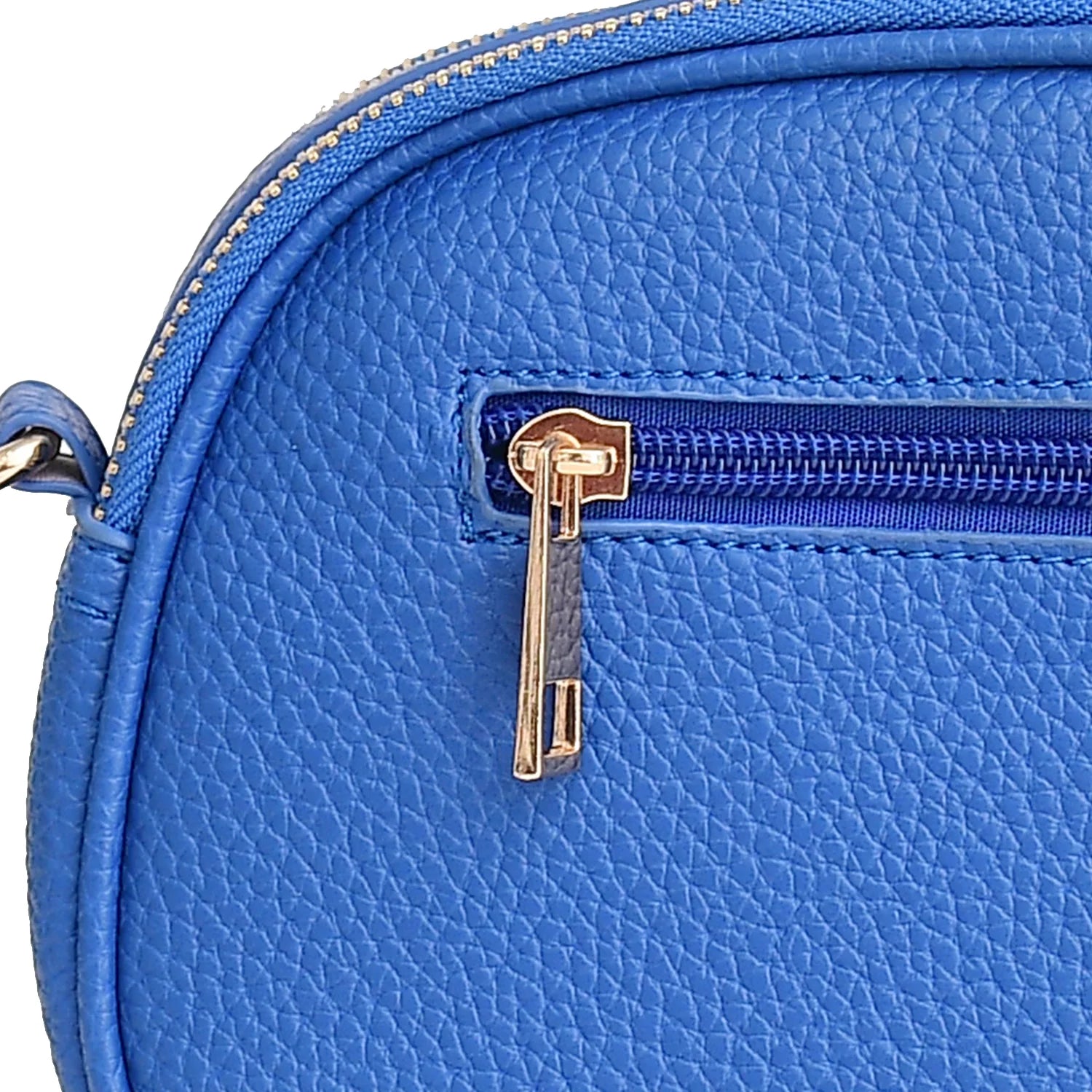 Luxury Premium Genuine Pebbled Leather Crossbody Bag with Gold Hardware
