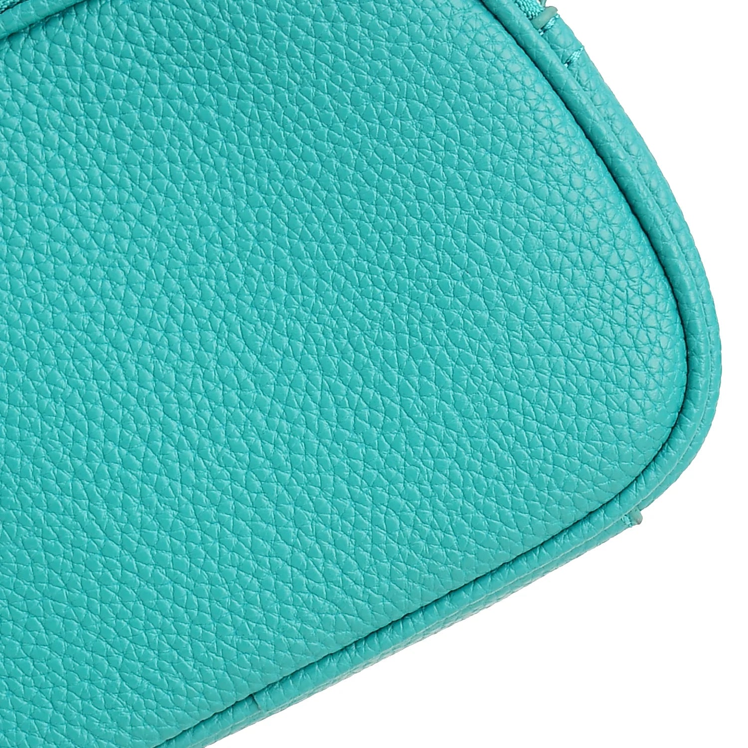 Luxury Premium Genuine Pebbled Leather Crossbody Bag with Gold Hardware