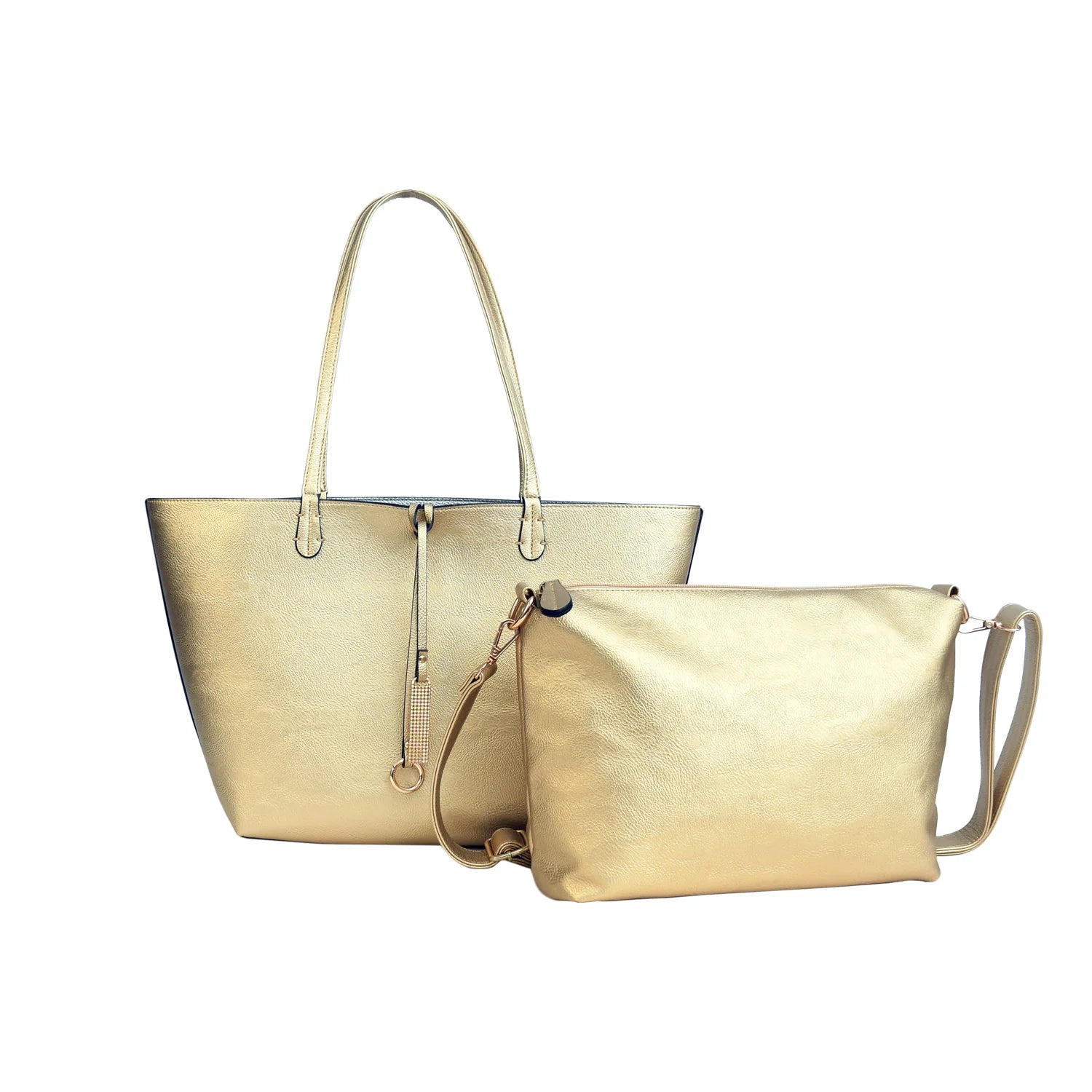 The Essential Luxury Pebbled Leather Ladies Tote Bag Set