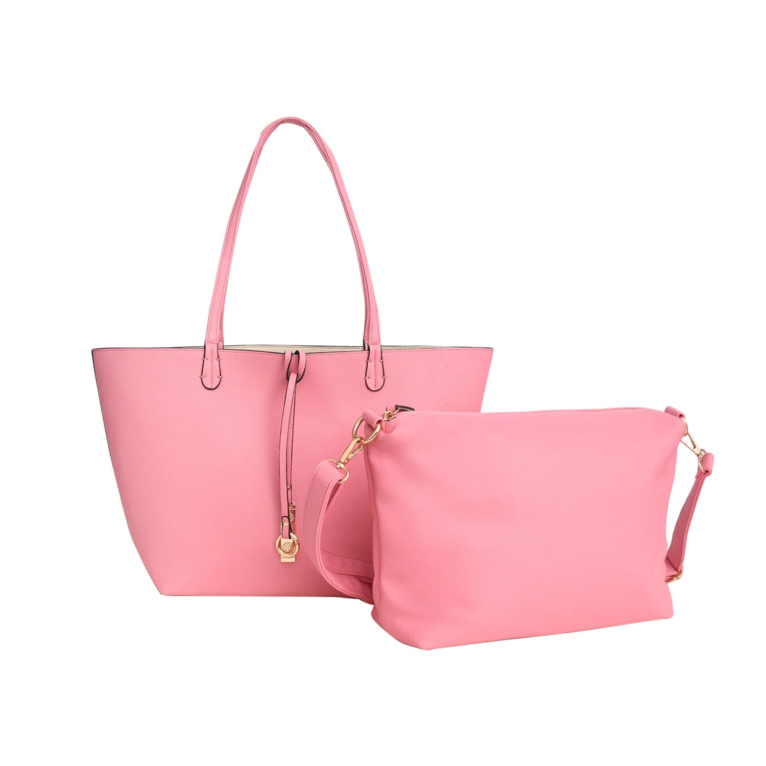 The Essential Luxury Pebbled Leather Ladies Tote Bag Set