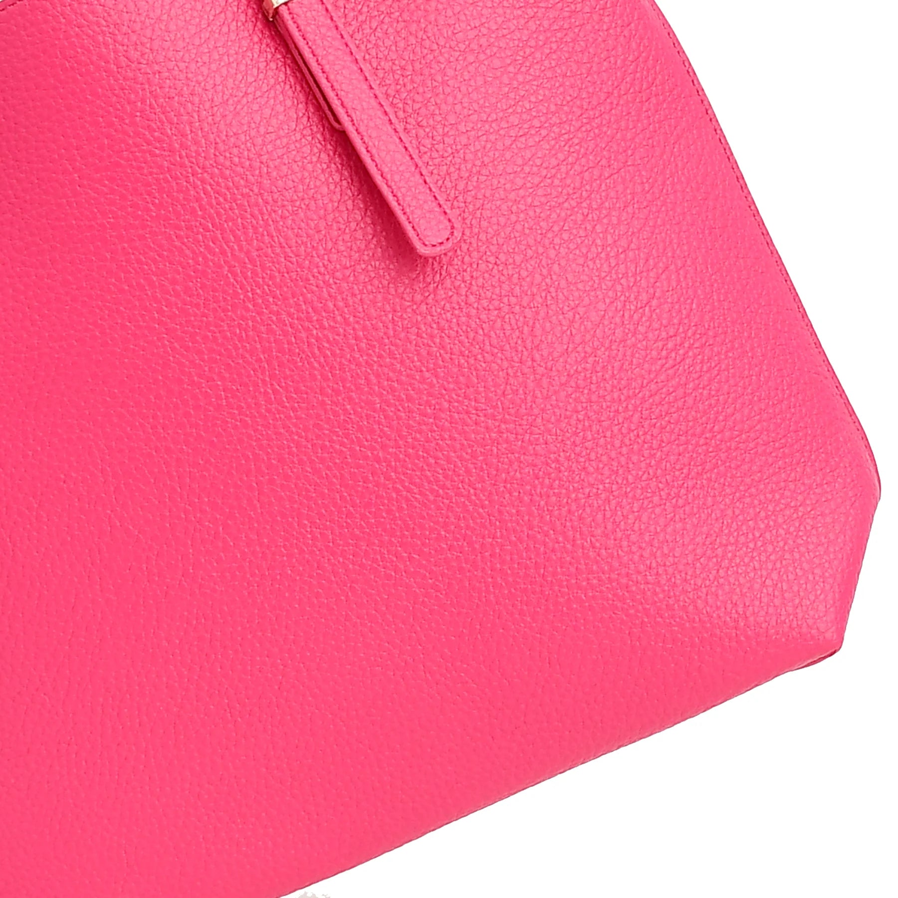 The Essential Luxury Pebbled Leather Ladies Tote Bag with Gold Chain Detail