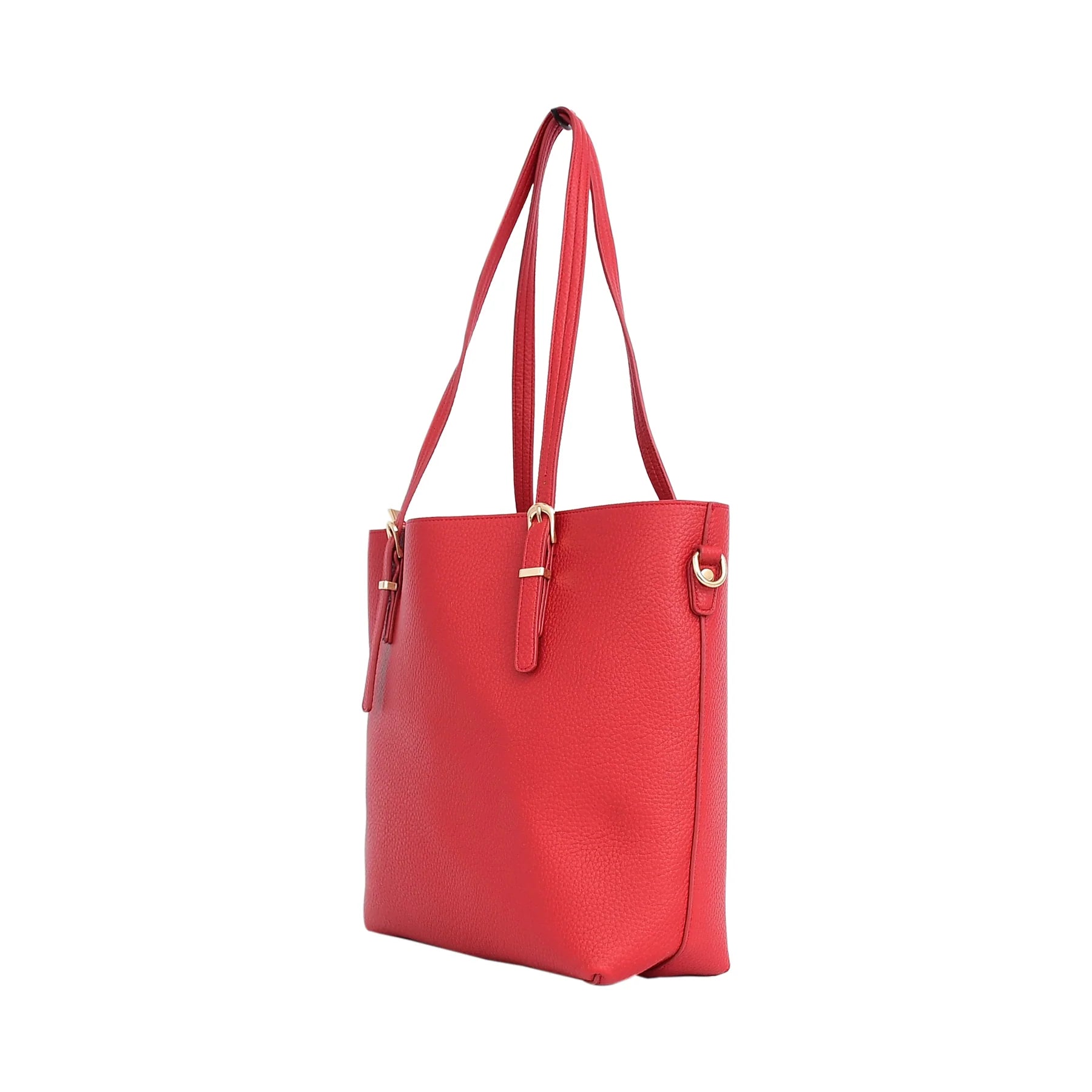 The Essential Luxury Pebbled Leather Ladies Tote Bag with Gold Chain Detail