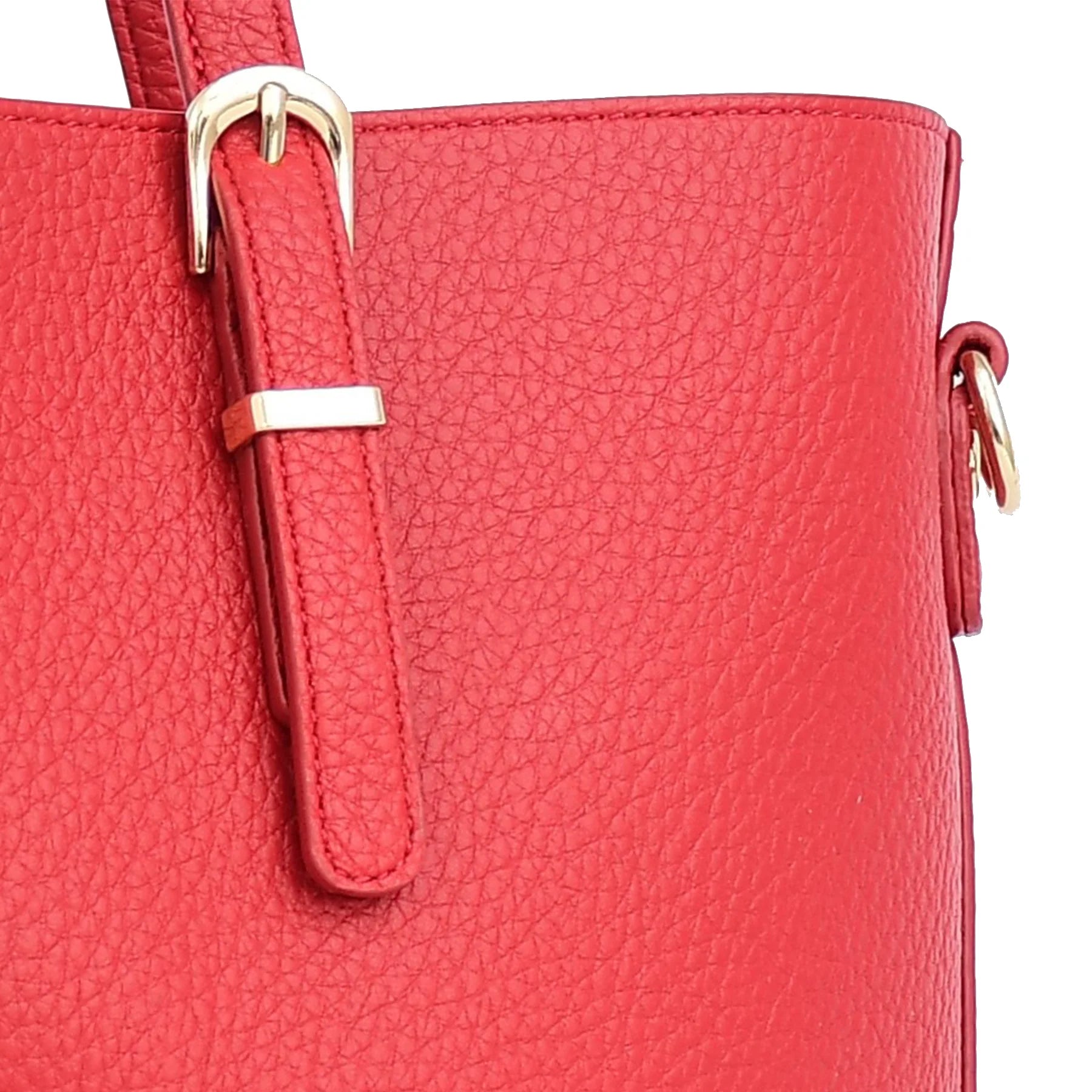 The Essential Luxury Pebbled Leather Ladies Tote Bag with Gold Chain Detail