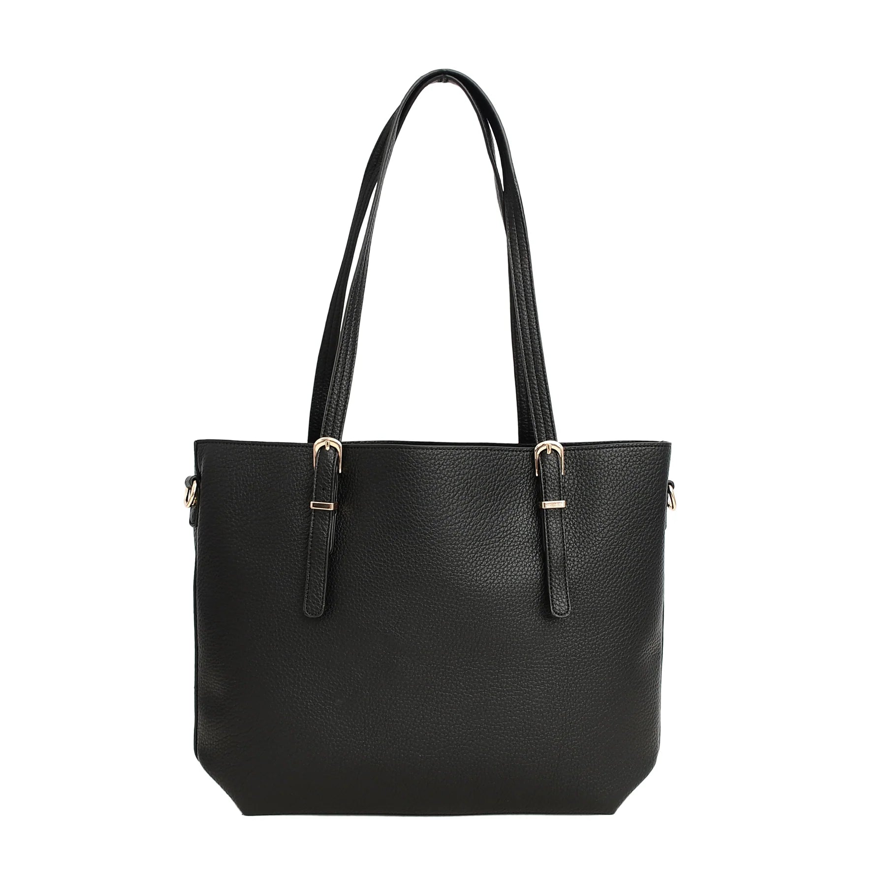 The Essential Luxury Pebbled Leather Ladies Tote Bag with Gold Chain Detail