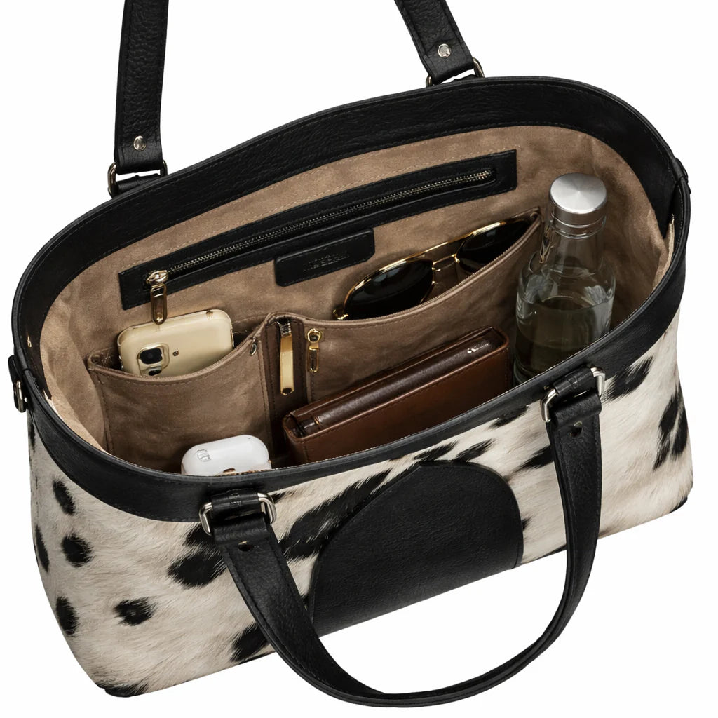 Premium Handmade Genuine Leather Cowhide Tote Bag – Luxury Everyday Handbag