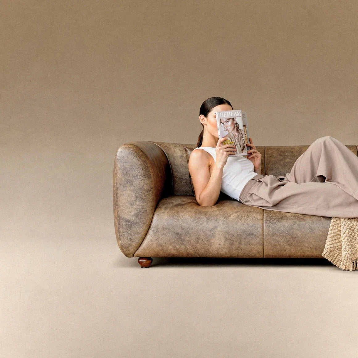 Carrol Leather Sofa