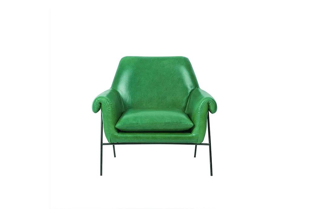 Atlas Leather Armchair – Modern Comfort with Classic Form | 100% Pure Leather