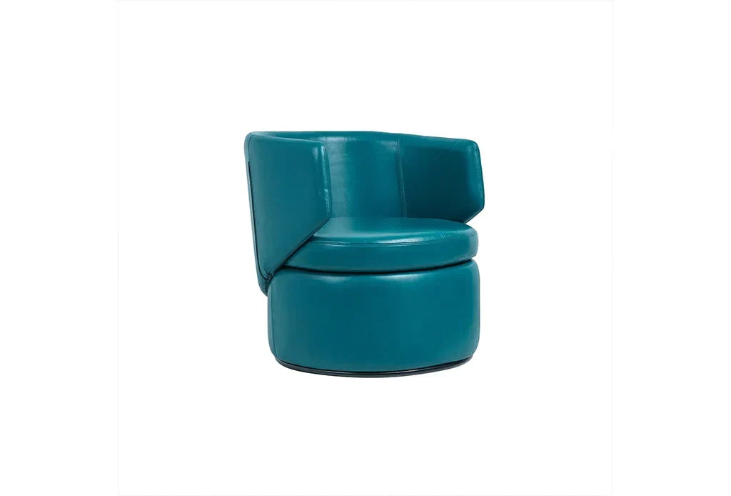 Juliet Leather Armchair – Sleek Swivel Comfort | 100% Pure Leather