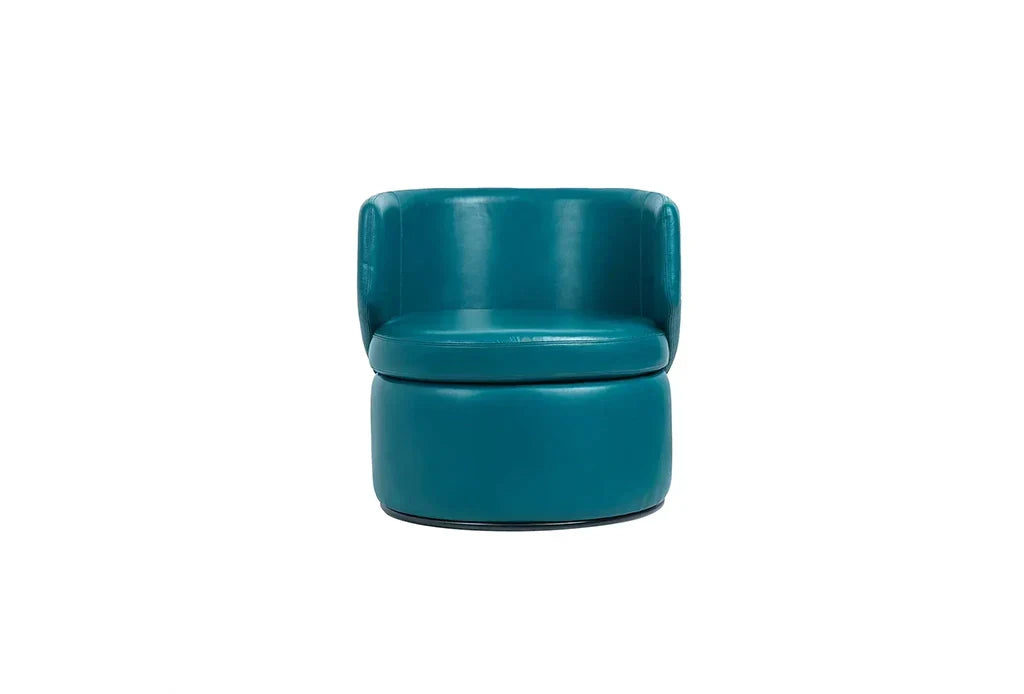 Juliet Leather Armchair – Sleek Swivel Comfort | 100% Pure Leather