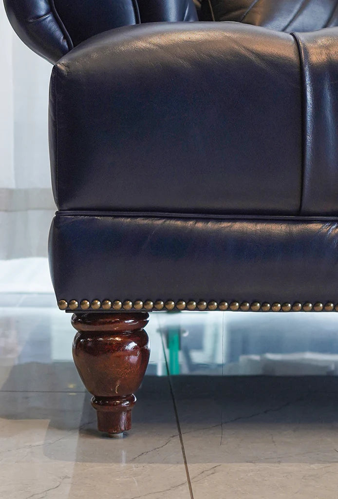 Kingston Chesterfield Leather Sofa Set